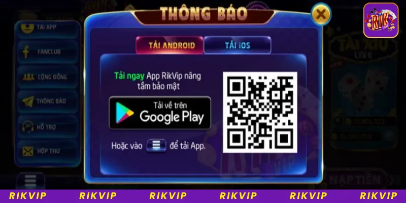 Hướng dẫn tải app Rikvip cho điện thoại