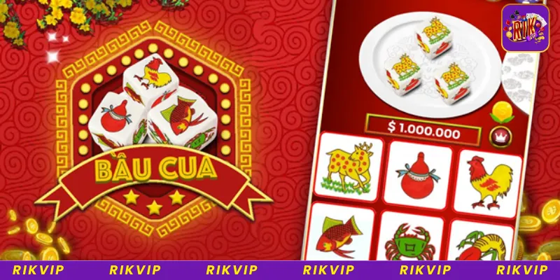 Chia sẻ kinh nghiệm chơi Bầu Cua online Rikvip