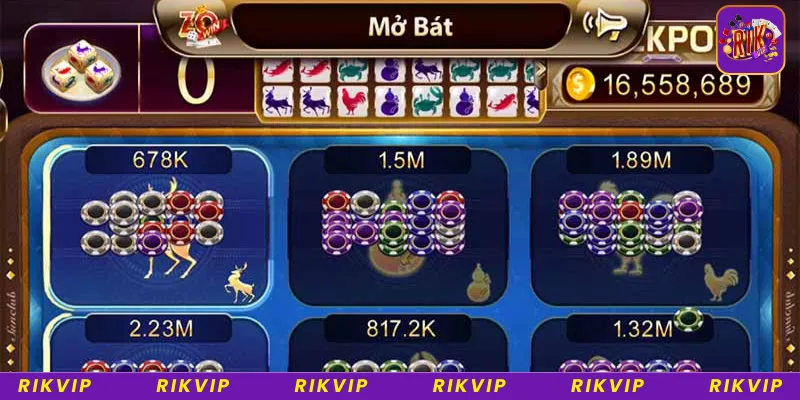 Săn hũ Jackpot Bầu Cua Mini Rikvip